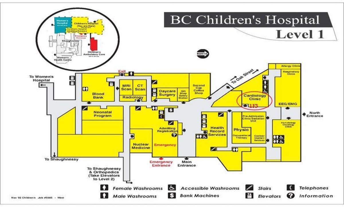 kart av bc children ' s hospital