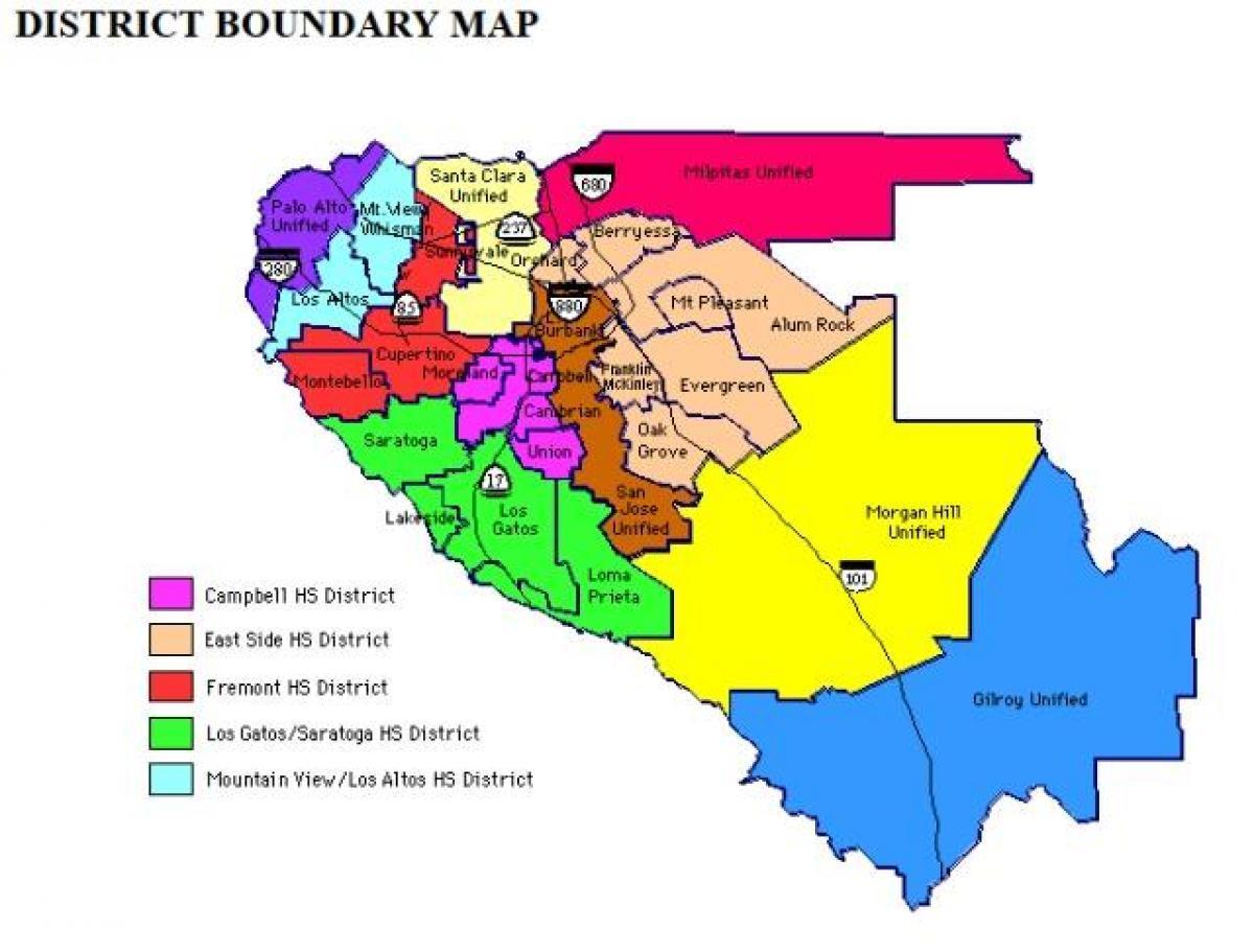 Kart av evergreen school district