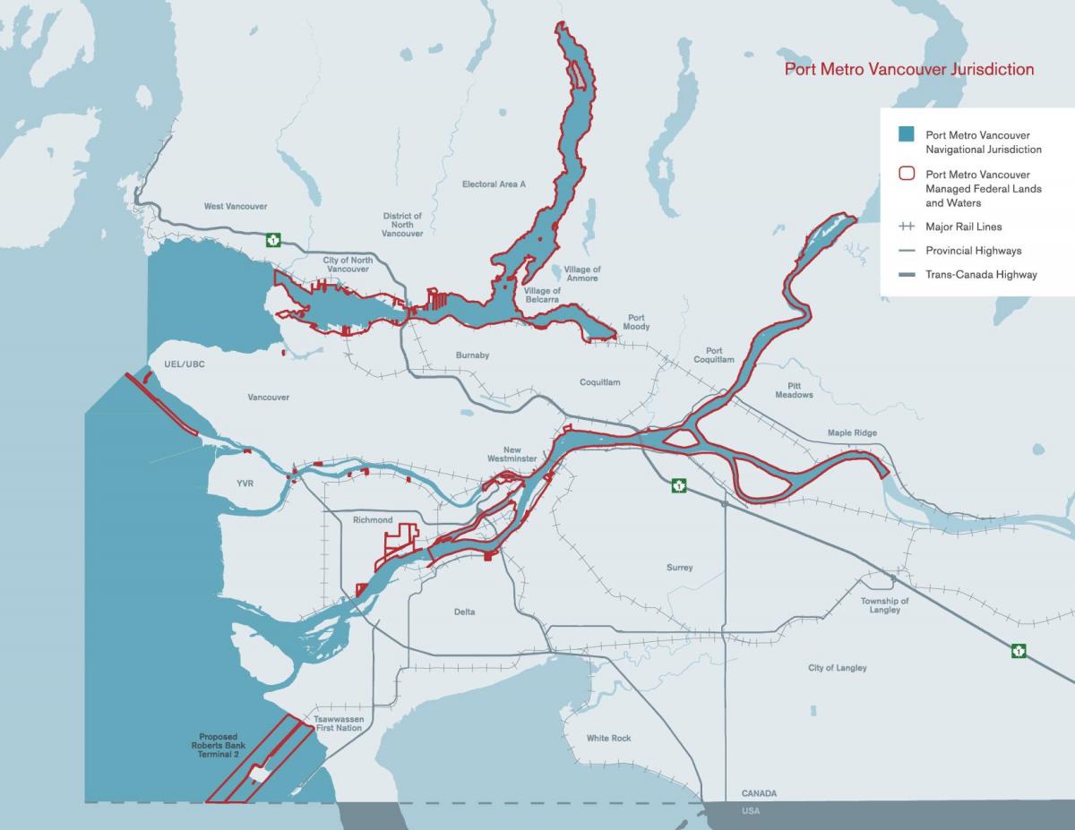 Kart over port-vancouver 