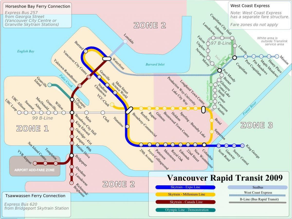 offentlig transport kart vancouver
