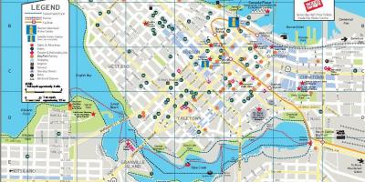 Vancouver canada attraksjoner kart