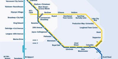 Kart av vancouver bc jernbanestasjon
