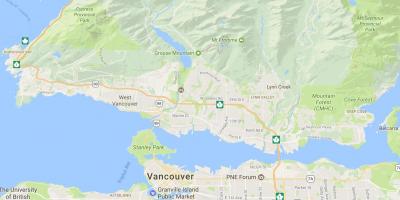 Vancouver island fjell kart
