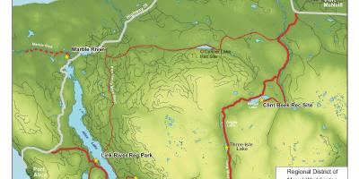Kart av vancouver island grotter