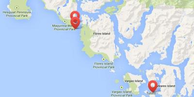 Kart av vancouver island hot springs