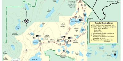 Kart av vancouver island provincial parks