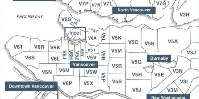 Vancouver island postnummer kart